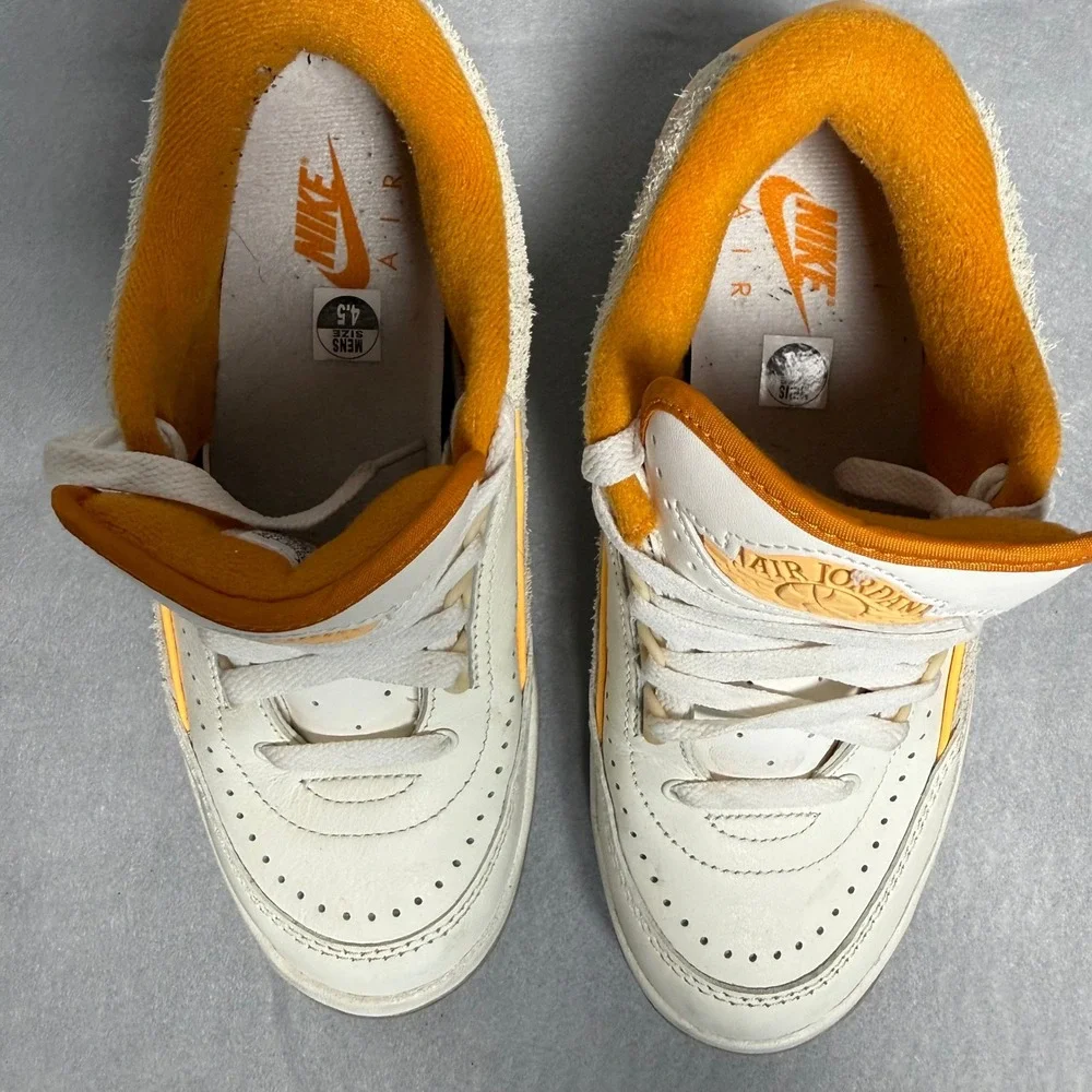 Nike Air Jordan 2 Retro Low Craft Melon Tint White Curry Mens 4.5/4.5Y